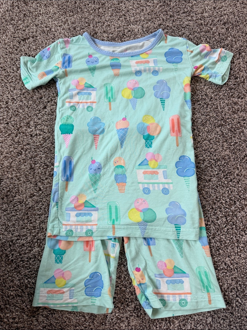 Little Sleepies Mint Ice Cream Pajama Set